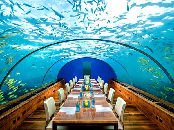 By special arrangement, Ithaa undersea restaurant can be booked for meetings.